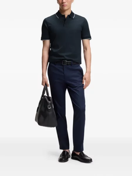 Tricou polo Boss albastru