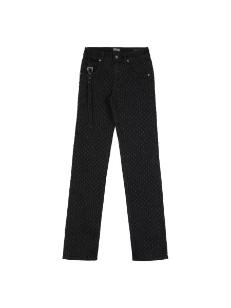 Jeansy Versace Jeans Couture z wysoką talią czarne