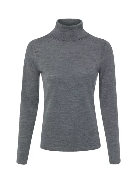 Brookshire bluzka z golfem Kobiety Wełna merino S szary