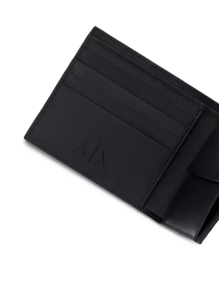 Portofel Armani Exchange cu autograf negru