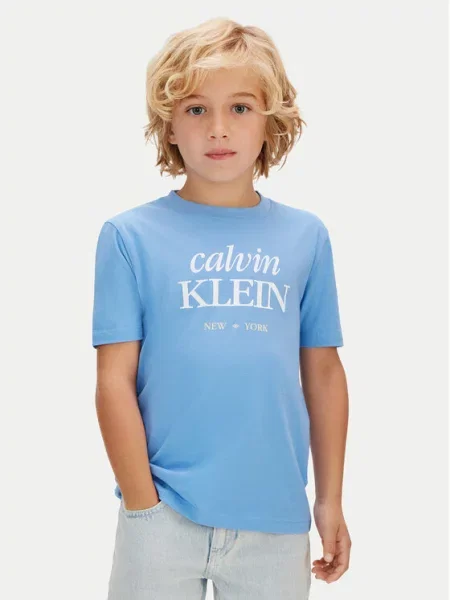 Calvin Klein Jeans T-Shirt Błękitny niebieska