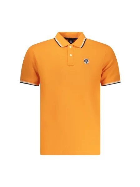 Koszulka polo North Sails z krótkim rękawem pomarańczowa