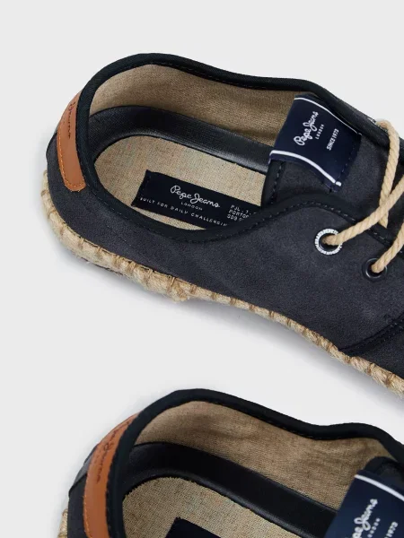 Замшевые классические эспадрильи Pepe Jeans синие