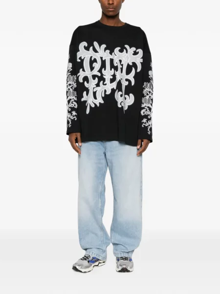 Lung tricou Pdf cu imagine negru