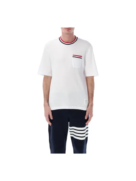 Koszulka Thom Browne z krótkim rękawem biała