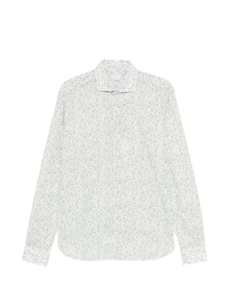 Květinová košile Orian bílá