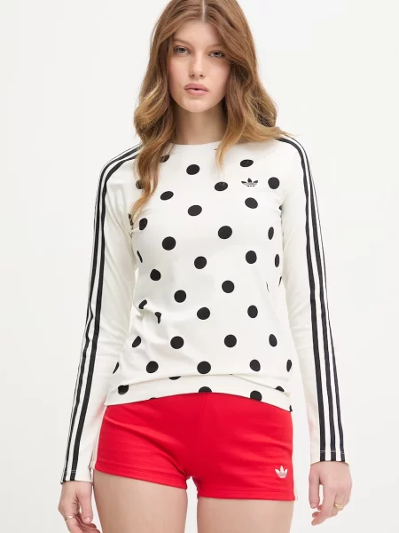 Adidas Originals longsleeve beżowa