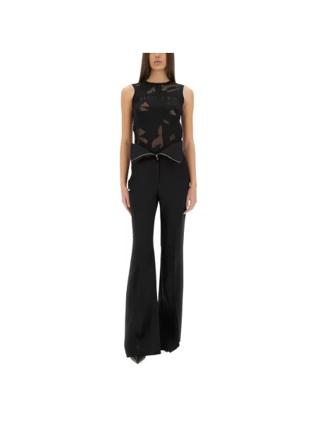 Podkoszulka Alexander Mcqueen z przetarciami czarna