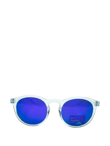 Ochelari de soare Nike de catifea cu autograf retro alb
