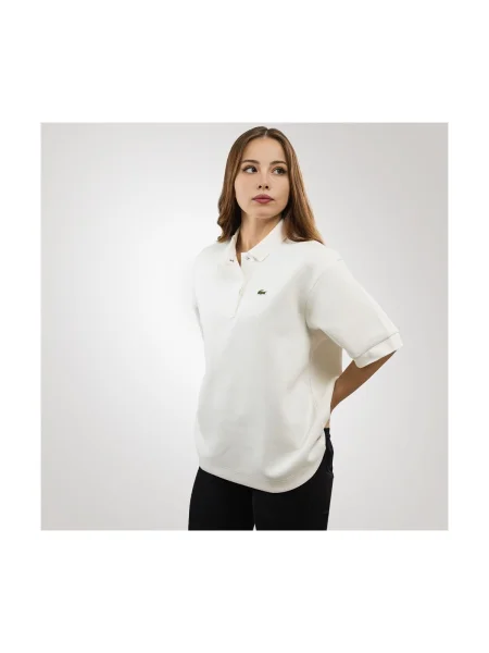 Polo Lacoste alb