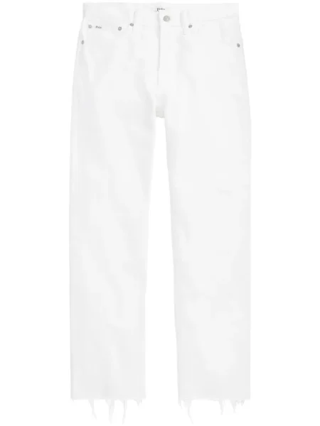 Polo Polo Ralph Lauren cu talie înaltă cu imagine cu dungi alb