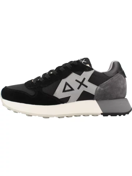 Sneakersy Sun68 zamszowe czarne