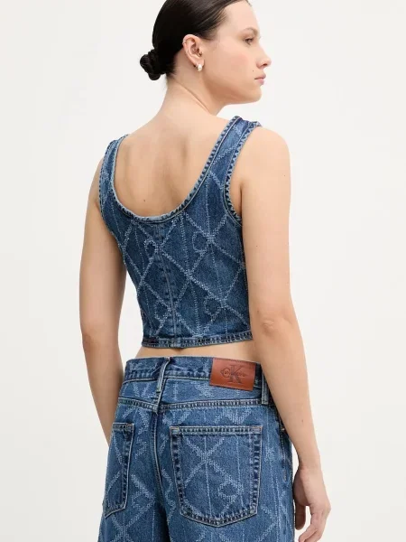 Džínový top Calvin Klein Jeans