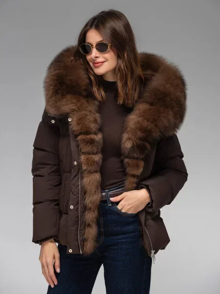Зимова куртка VIVA WEAR коричневий
