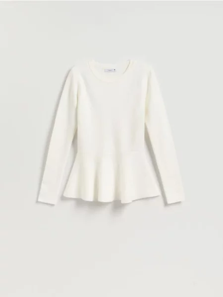 Reserved Pulover cu volan nude