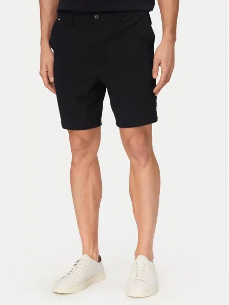 BOSS Szorty materiałowe Modern Fit granatowy