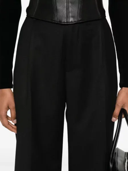 Pantaloni Berwich plisate negru