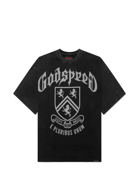 Tricou Godspeed cu imagine negru