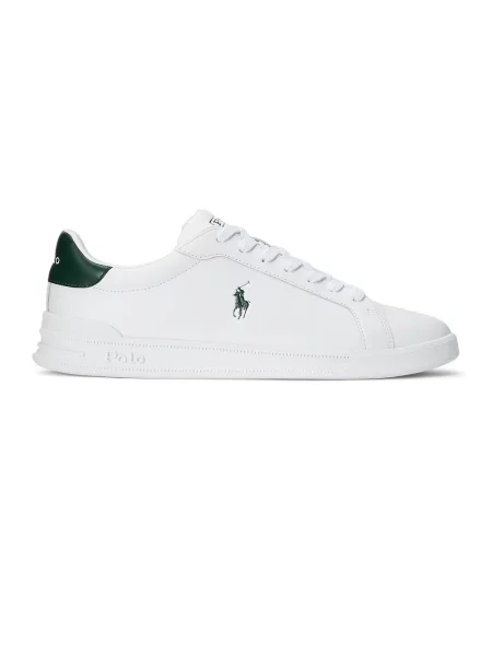 Buty Ralph Lauren Heritage Court zielone. 40 białe