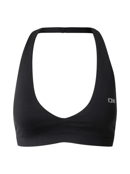 ICANIWILL Sutien sport Define Seamless gri deschis negru