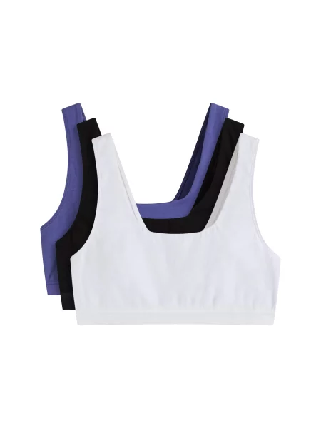Bonprix Sutien albastru / negru alb