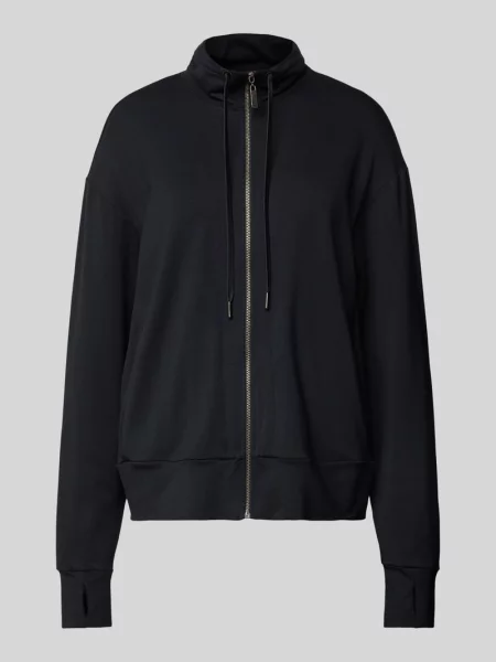 Bluza rozpinana z zamkiem błyskawicznym model ‘Balance’ Hanro czarna
