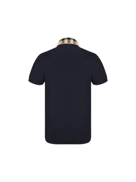 Koszulka polo Burberry z kołnierzem niebieska