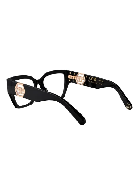 Ochelari de soare Philipp Plein Eyewear cu imprimeu geometric negru