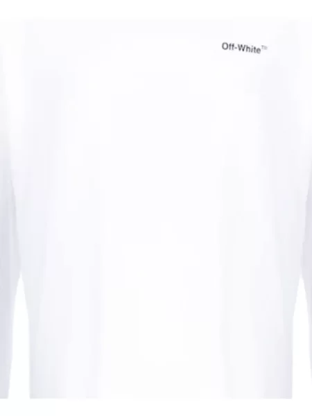 Tricou Off-white lung alb