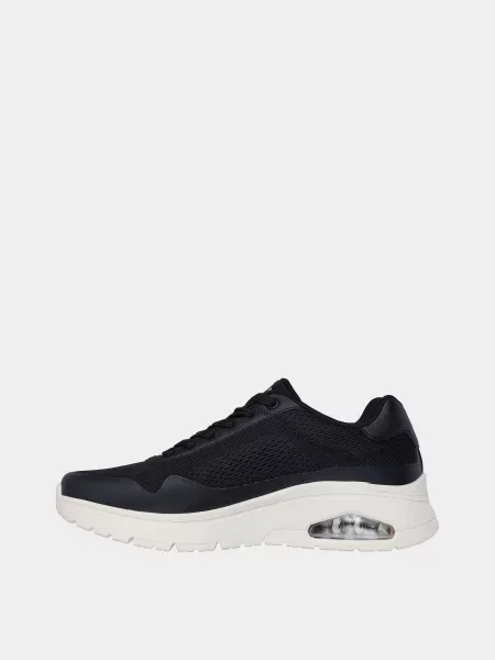 Кожаные повседневные кроссовки Skechers черные