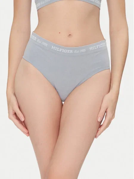 Tommy Hilfiger Класически бикини с висока талия син