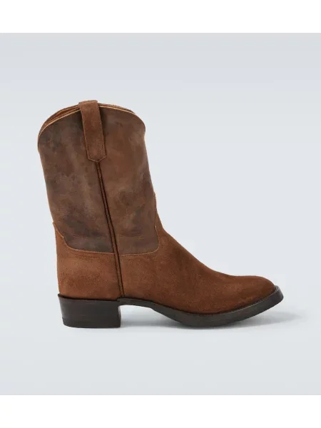 Велурени каубой боти Rrl кафяво