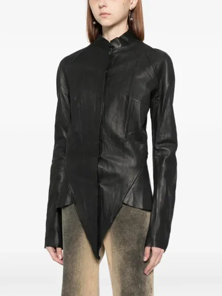 Koszula Ma+ skórzana czarna