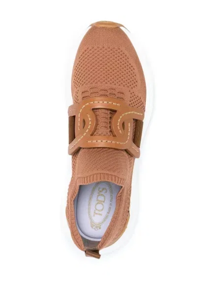 Sneakersy Tod's wsuwane brązowe