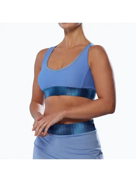 Melltartó Mizuno Frontier Bra bel air blue. Méret: S kék