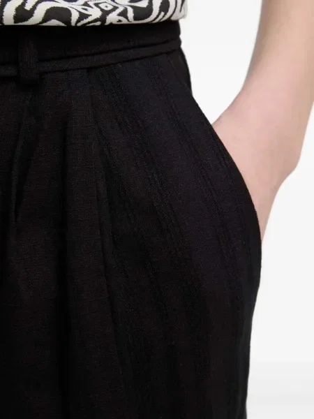 Pantaloni Desigual plisate negru