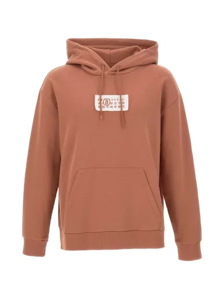 Hanorac cu glugă Mm6 Maison Margiela cu autograf maro