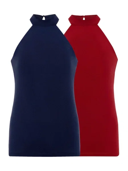 Anou Anou Top bleumarin / sângeriu