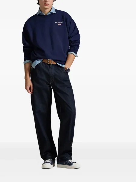 Кожени чорапи Polo Ralph Lauren с отворена пета с пейсли десен бяло