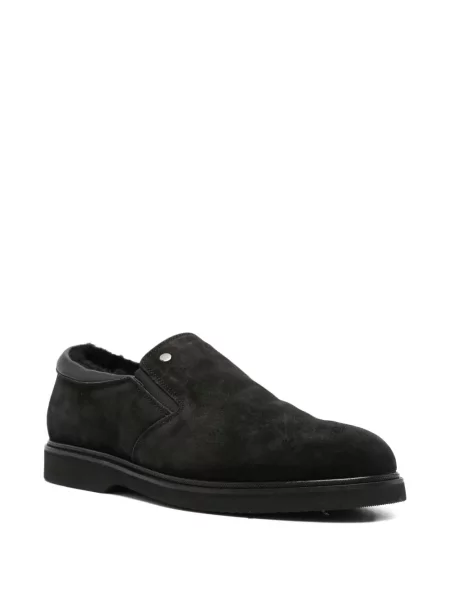 Pantofi loafer John Harrison din piele de căprioară negru