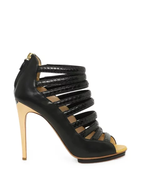 Sandale Linda Farrow cu bretele negru