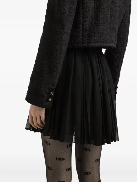 Fusta plisata Dolce & Gabbana plisată negru