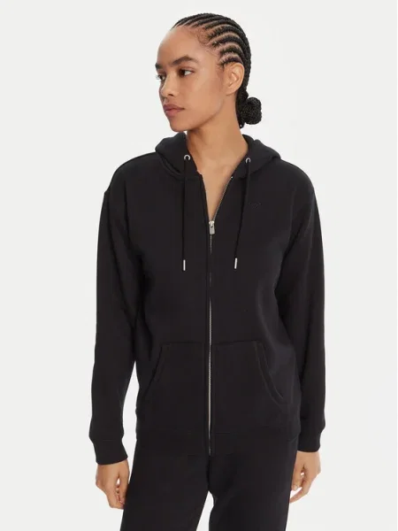 Roxy Bluză Surf Stoked Zipped Brushed negru