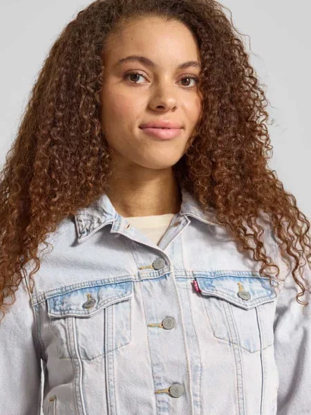 Kurtka jeansowa w kroju regular fit z czystej bawełny model ORIGINAL TRUCKER' Levi's różowa