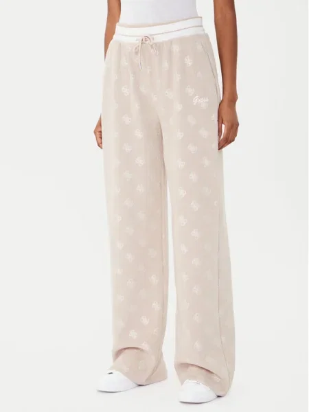 Спортен панталон Guess PAULINA с десен бежово