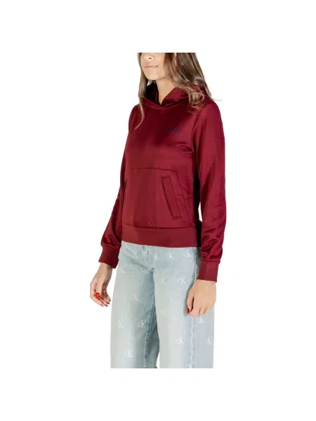Mikina s kapucí Calvin Klein Jeans modrá