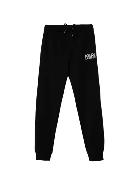Pantaloni Karl Lagerfeld cu autograf negru