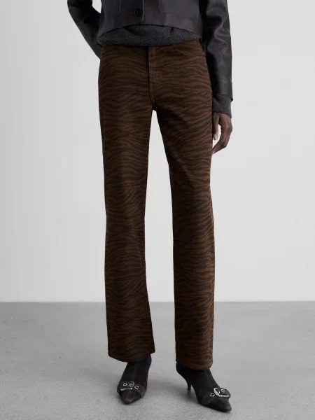 Прямі джинси MANGO коричневий