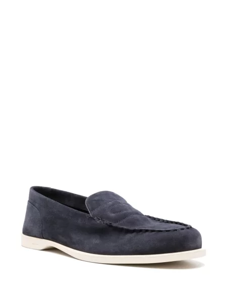 Zomšinės loaferiai John Lobb mėlyna