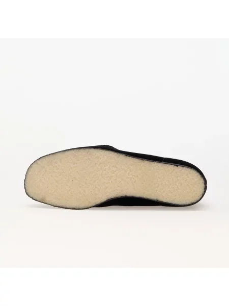 Botki Clarks Originals skórzane na płaskim obcasie czarne